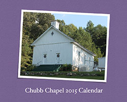 Chubb Chapel 2015 Calendar Cover
